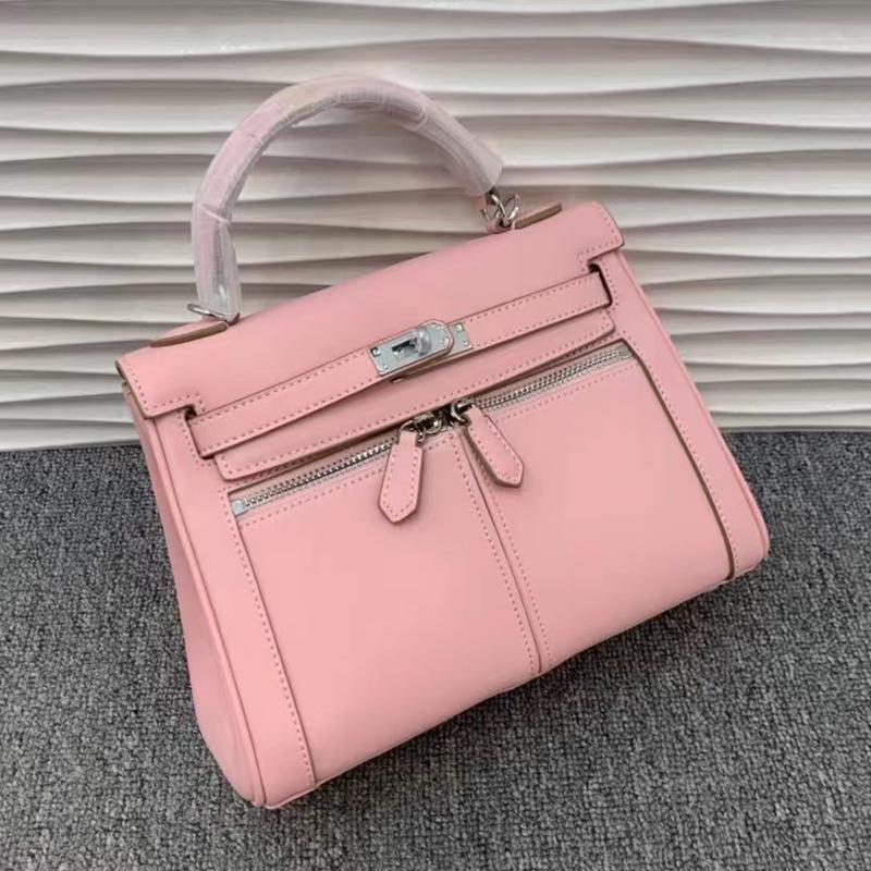 Новая сумка Lakis с двойными молниями и широкими плечевыми ремнями, высококачественная, с несколькими карманами, хорошая текстура, натуральная коровья кожа