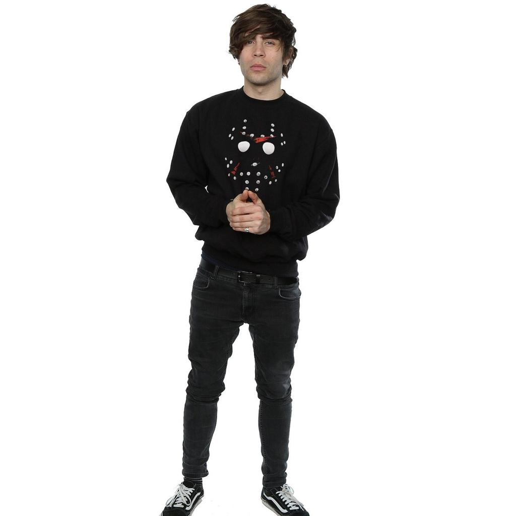 Friday 13th Mens Jason Hockey Mask Sweatshirt