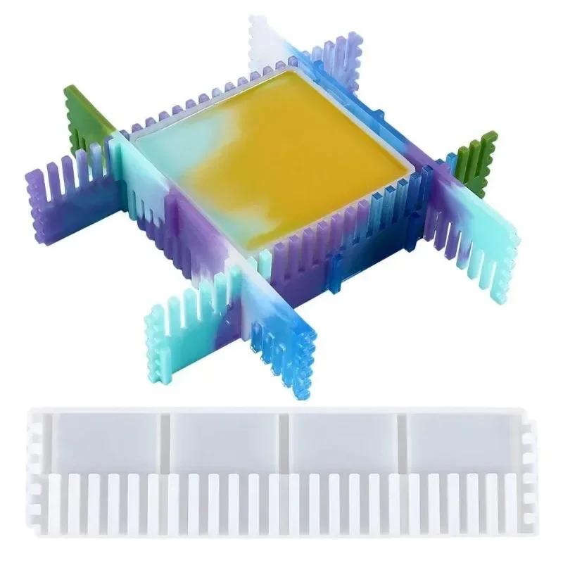 Новый регулируемый кронштейн для рамки Силиконовая форма для эпоксидной смолы Сделай сам Ручная работа Разделитель для ящика Стеллаж для хранения Изготовление поделок Украшение дома