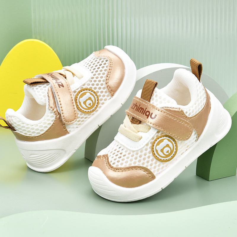 Детские нескользящие сандалии с мягкой сетчатой подошвой для мальчиков и девочек, летняя обувь для малышей, 0-1-2 года