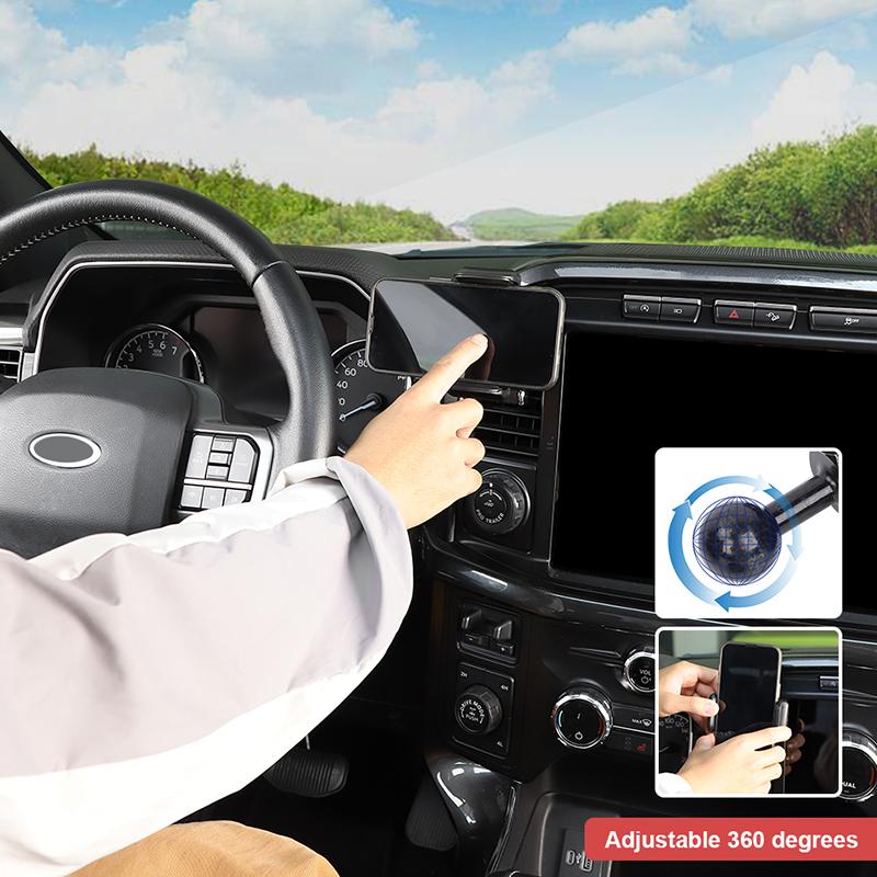 Автомобильный кондиционер, вентиляционное отверстие, кронштейн для мобильного телефона, подставка для GPS-телефона, подходит для Ford F150 2021 года, аксессуары для салона автомобиля