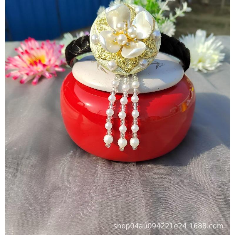 Princess Yanji Adult Headband Hair Accessories Korean Hair Card Ladies Hanbok Headdress Women's Stage Performance Accessories