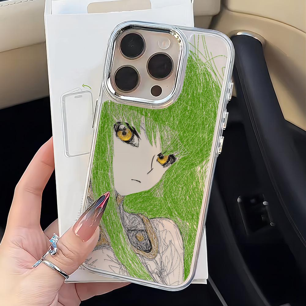 Чехол для телефона с рисунком в стиле "Небрежные линии" для IPhone 17 16e 16 15 14 13 12 11 Mini Pro Max X XR XSMAX 8 7 Air Plus Прозрачный Мягкий Чехол