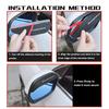 2PCS Car Rearview Mirror Rain Eyebrow Sticker Auto Accessories For Toyota Camry Highlander C-HR Hilux Vios Rav4 Prius Yaris TRD