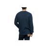 Polo Ralph Lauren SS23 однотонная жаккардовая трикотажная футболка с длинным рукавом и круглым вырезом, мужские топы, синяя MNRRKNI16820014-400