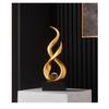 Resin Desktop Decor Art Piece Gold Step Up Figurine Luxury Home Office TV Cabinet Display