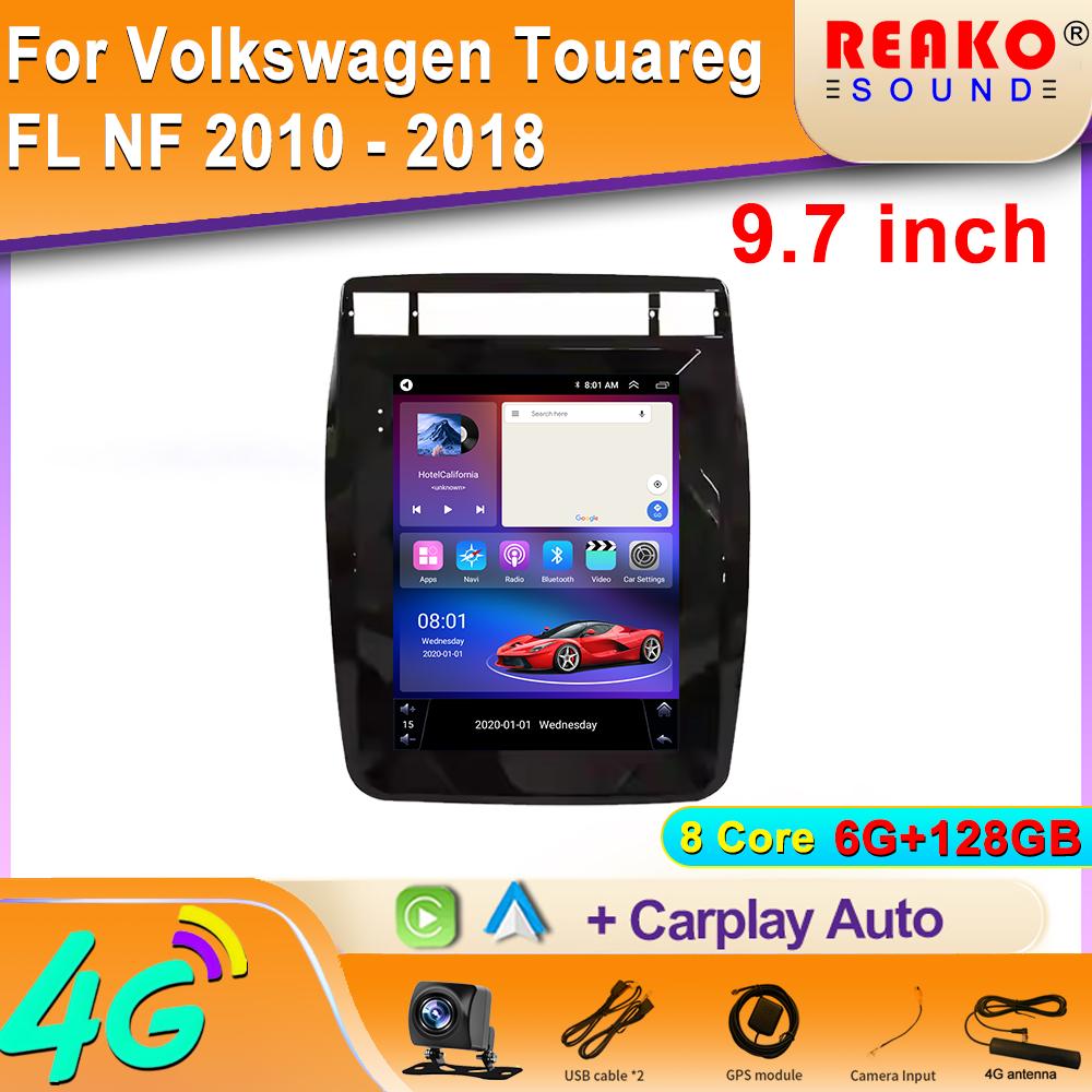 Автомобильный радиоприемник, мультимедийный проигрыватель Android All in One для Volkswagen VW Touareg FL NF 2010 - 2018 для Tesla DSP Wireless Carplay WIFI