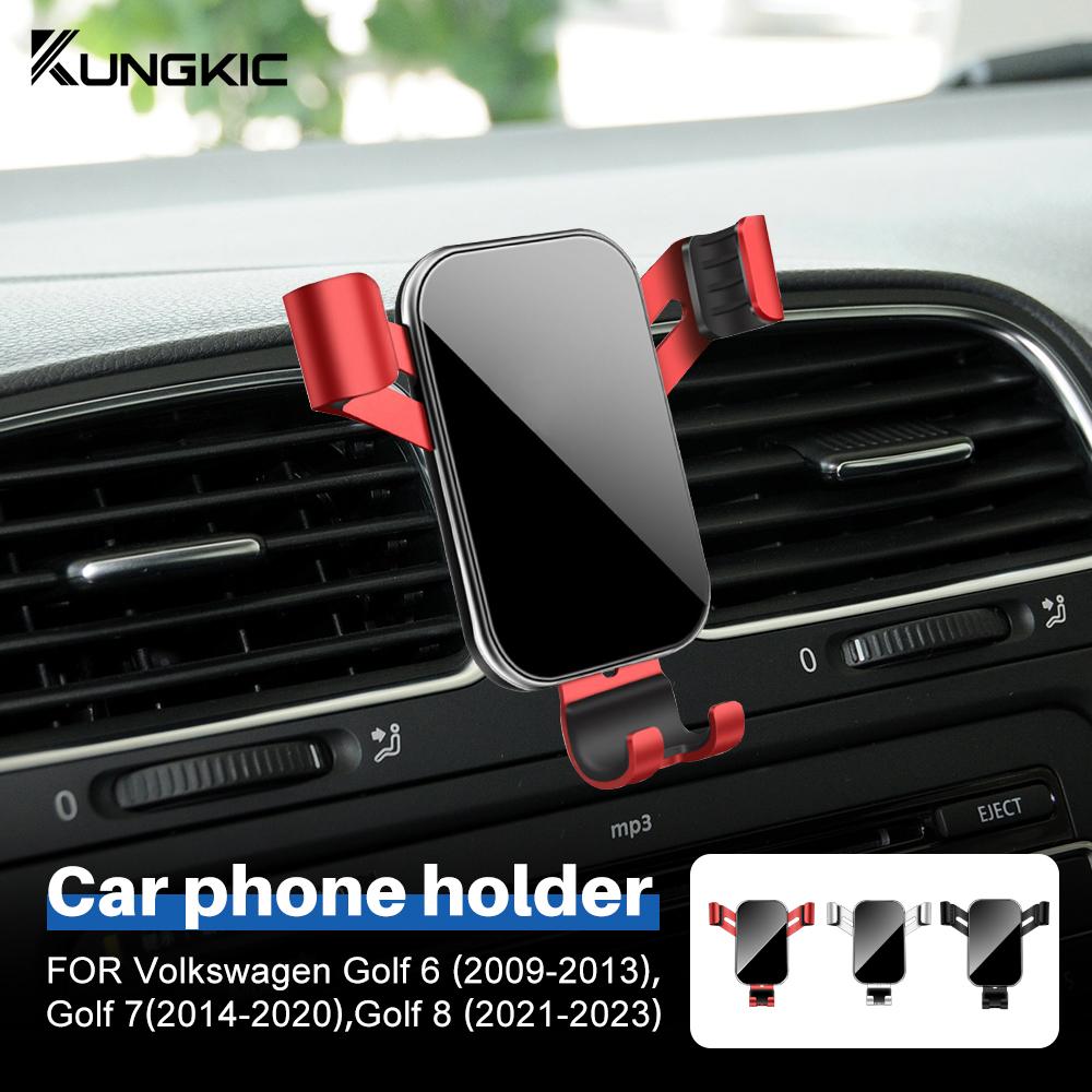 Gravity Car Phone Holder Mount for Volkswagen VW Golf 6 MK6 2009-2013 - Aluminum Alloy + ABS