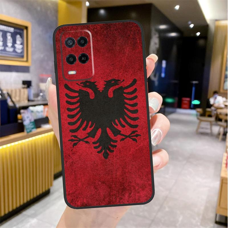Albanian Flag Case For Oppo A96 A76 A16 A17 A18 A60 A80 A40 A38 A58 A78 A98 A94 A74 A54 A15 A57 A77 A5 Pro