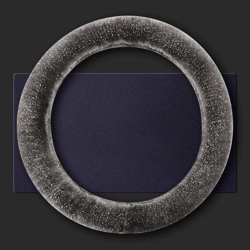 Новое поступление Плюшевый мех Чехол на руль автомобиля Толстый Теплый и Нескользящий