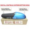 Royal Enfield Interceptor 650 Premium Touring Dual Seat With Blue Cowl