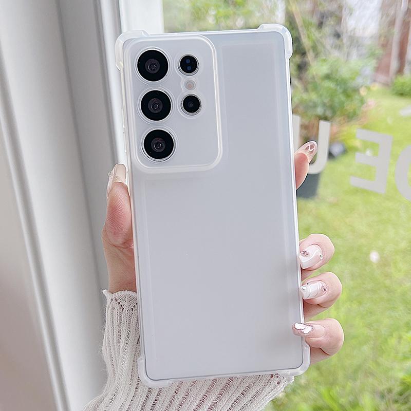 Полупрозрачный матовый мягкий чехол конфетного цвета для Samsung Galaxy S25 Edge S24 S23 FE S22 Ultra Plus, ударопрочная силиконовая мягкая ТПУ накладка