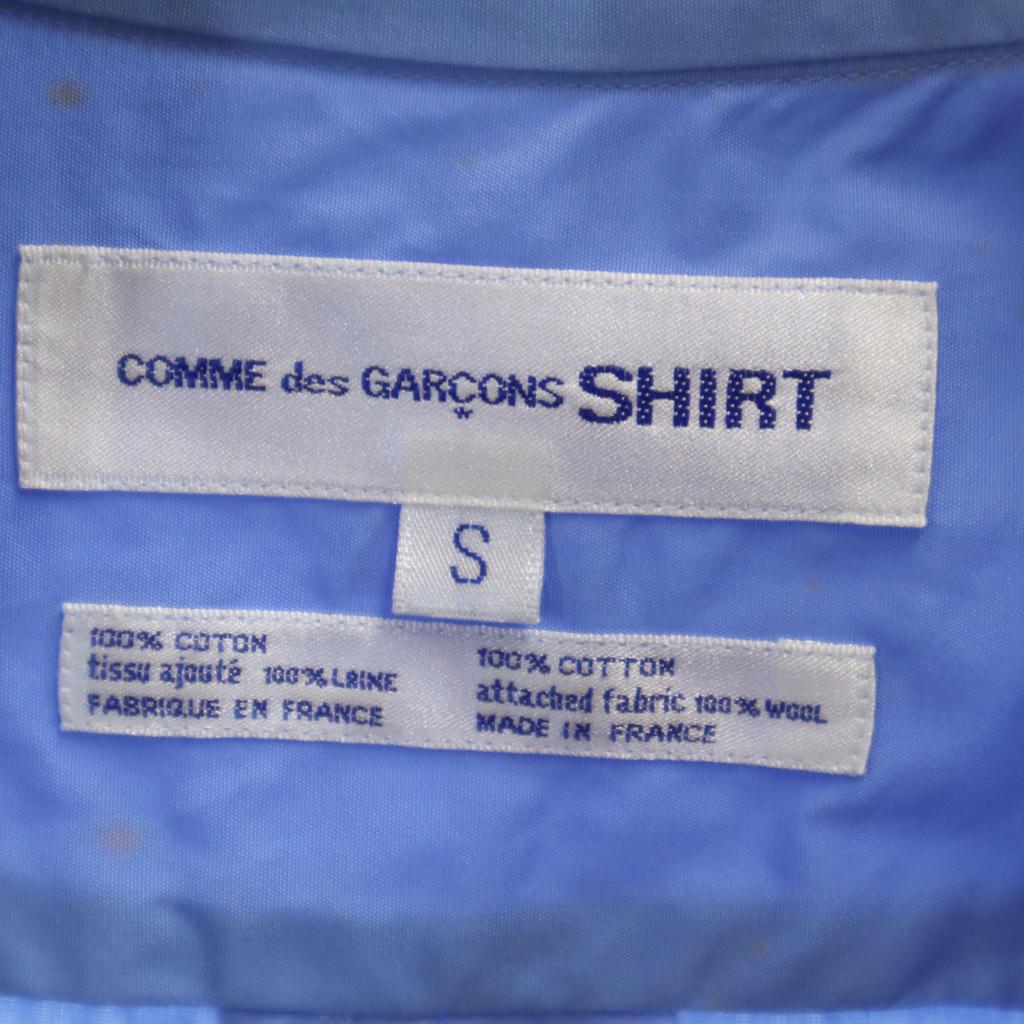 COMME des GARCONS SHIRT Unused Made in France Long sleeve Cotton shirt S Men's Used