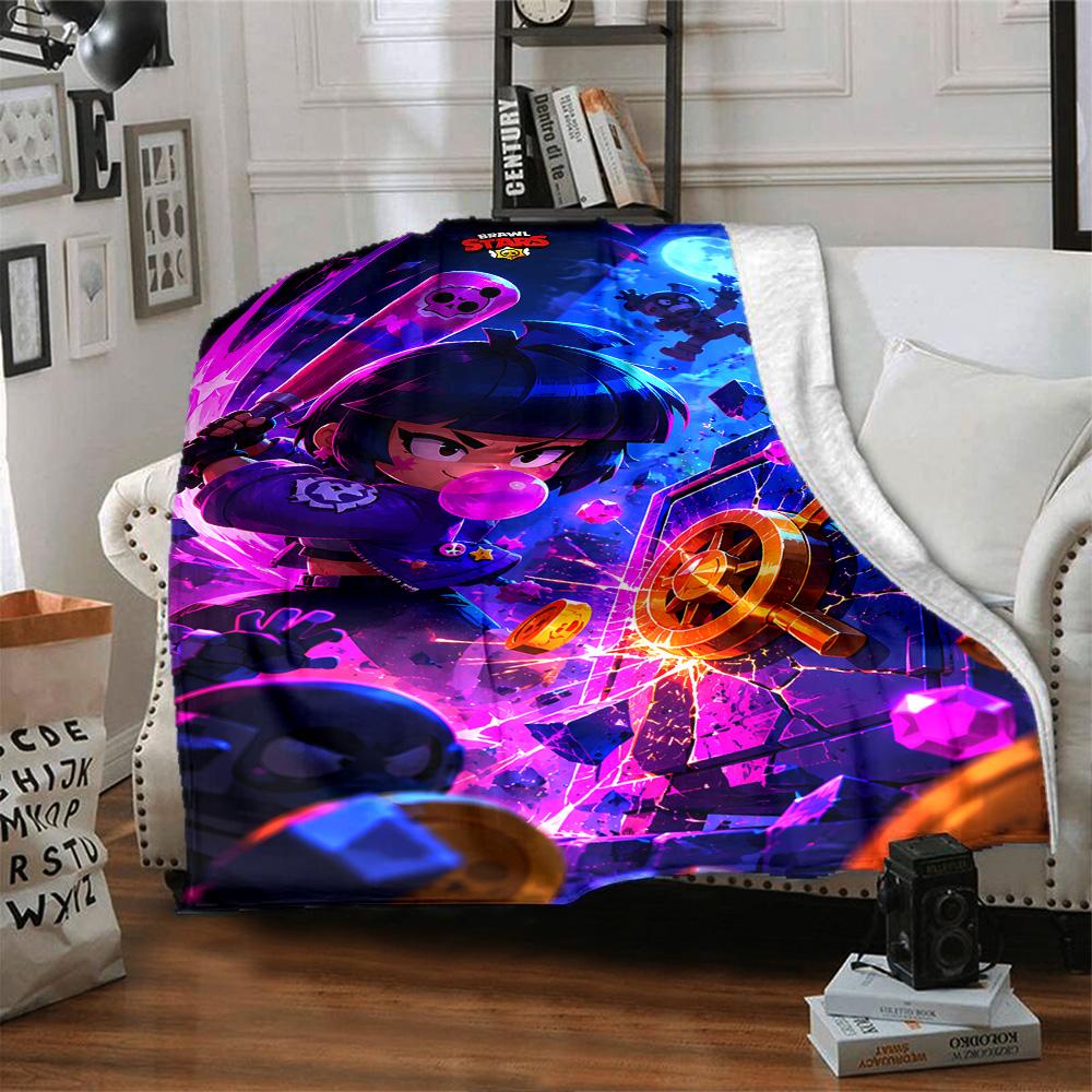 Brawl Stars Blanket Soft & Cozy Great for Office Office Chair Picnics Four Seasons Universal Modern Perfect Gift for Relatives and Friends