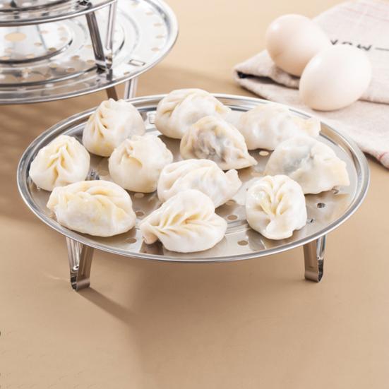 Подставка для пароварки из нержавеющей стали со съемной подставкой Штабелируемая многофункциональная термостойкая кухонная подставка для приготовления еды Корзина для пароварки