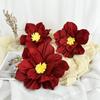3/6Pcs 20/25/30cm Chinese Wedding Artificial Crepe Paper Flower Wall Door Hanging Ornament Photography Home Room Supplies