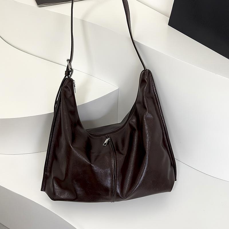 Большая вместительная сумка высокого класса и простая сумка-тоут для женщин, модная однотонная сумка через плечо, модная сумка через плечо для поездок на работу