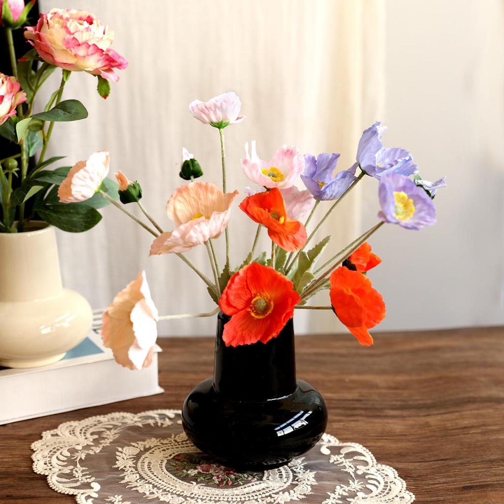 Французская Роскошная Керамическая Ваза: Элегантный декор высокого класса для гостиной или обеденного стола