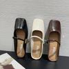 Дизайнер 2025 Весна квадратный носок женские мюли тапочки модные неглубокие туфли без застежек женские повседневные туфли на плоской подошве для отдыха на открытом воздухе сандалии