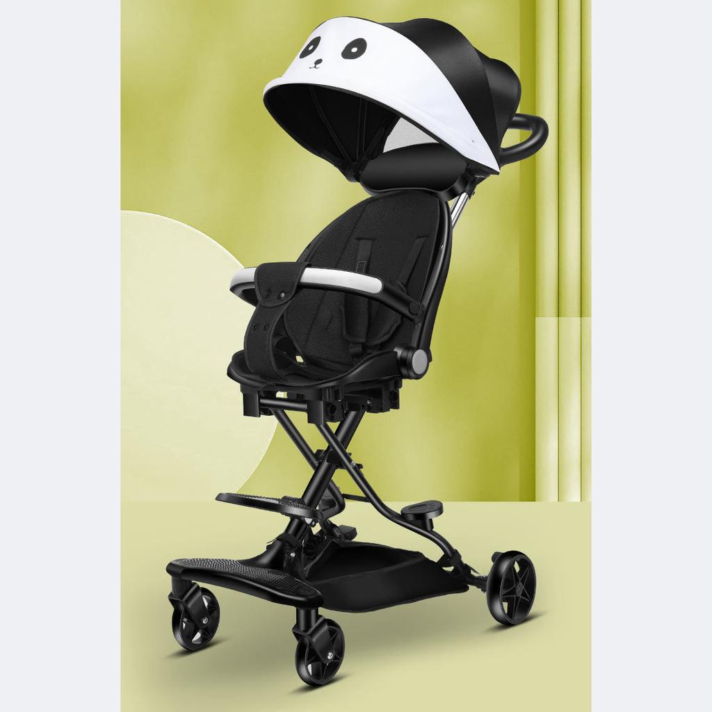Baby Stroller Child Infant Two-way Reclining Trolley 1-6 Years Old Lightweight Foldable Trolley