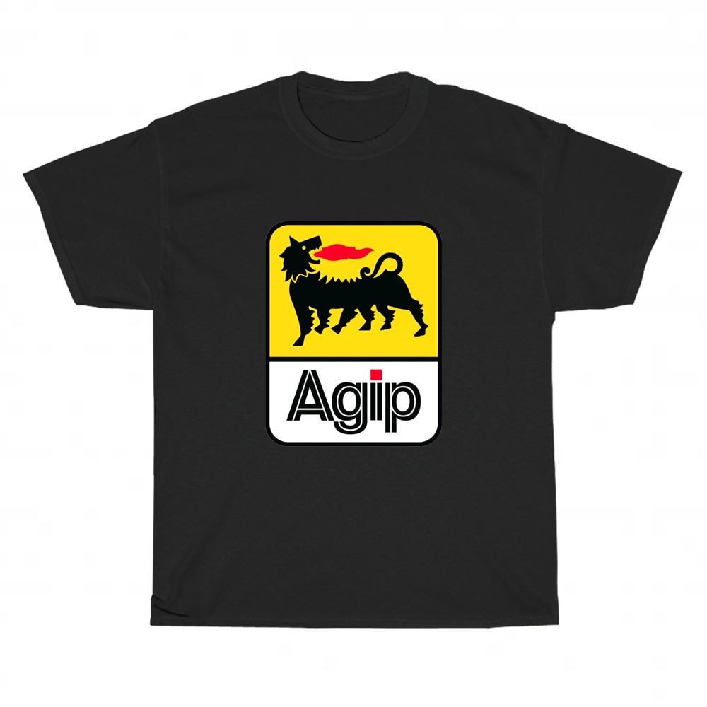 New Agip Oil Company Racing Car logo Unisex T-Shirt Funny Size S to 5XL