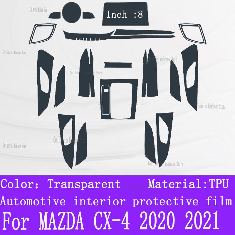For MAZDA CX-4 CX4  TPU Gearbox Panel Film Dashboard Protective Sticker Interior Anti-Scratch Car film protect