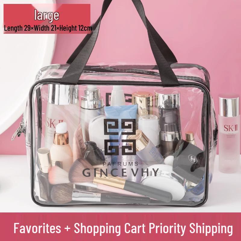 Большая водонепроницаемая дорожная косметичка для мужчин и женщин: Разделение мокрого/сухого, Портативный для плавания и косметики