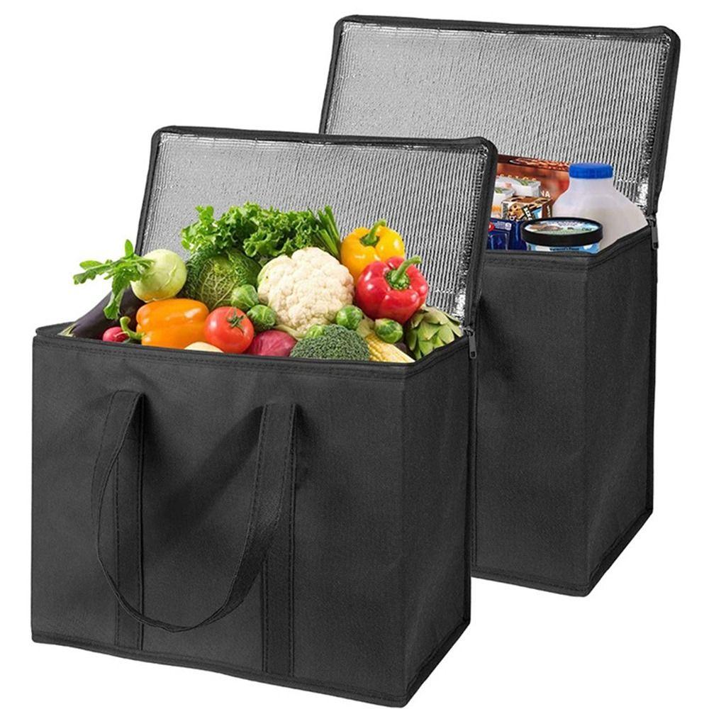 Extra Large Insulated Grocery Bags Waterproof Insulated Cooler Cool Bag Food Delivery Bag  Picnic