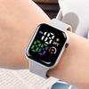 Kids LED Digital Dial Waterproof Sports Watch Square Wristwatch for Boys Girls Fashion