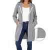 Women's Zip Up Hoodies Long Sleeve Long Tunic Sweatshirts Oversized Fleece Casual  Fall Jacket Coat With Pocket