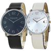 Coach Elliott Pair Watches for Men and Women with Leather Straps (1460264514504200)
