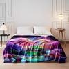 Colorful Fantasy Castle Landscape Design, Flannel blanket for bedroom, living room, sofa, and nap sofas.