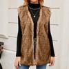 Women's V-neck Faux  Vest Top Faux Vest Coat