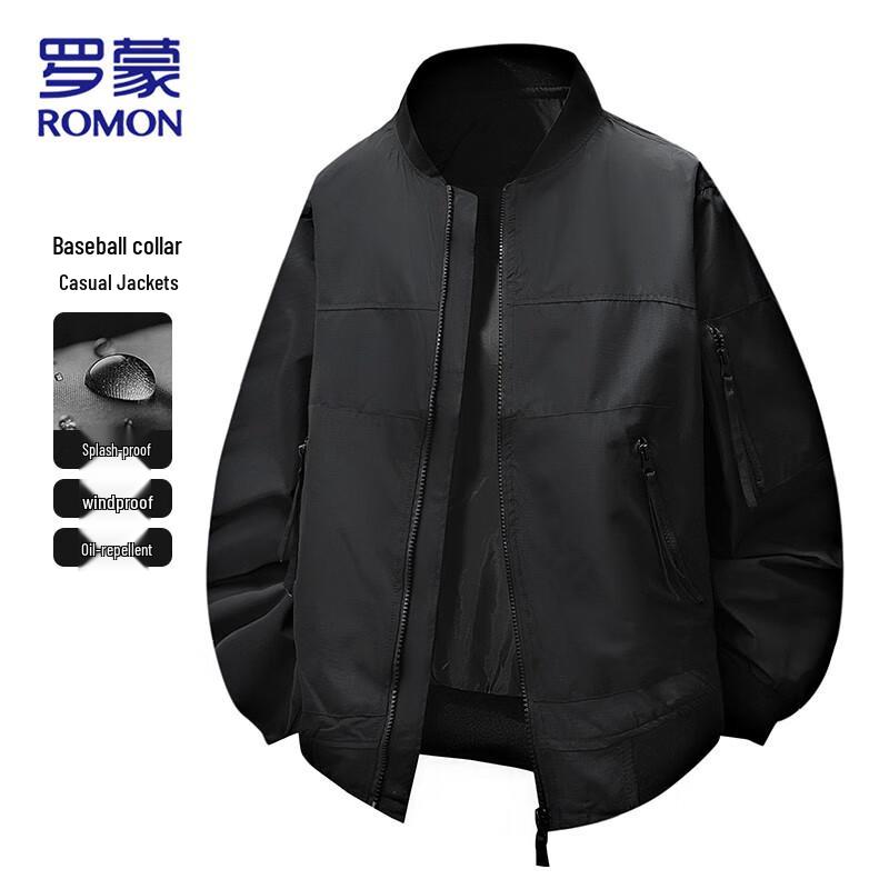 ROMON Мужская куртка свободного кроя в стиле business casual, ветрозащитная
