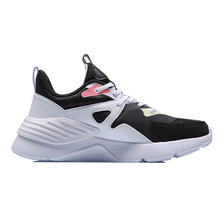 Li Ning EXD Повседневная обувь Женская Низкая Черный/Белый/Розовый AGLR002-2