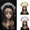 SunGoddess Crown Headband Vintage VirginMary HaloHairband Party Costume DIY Material Kits Lady Headpieces