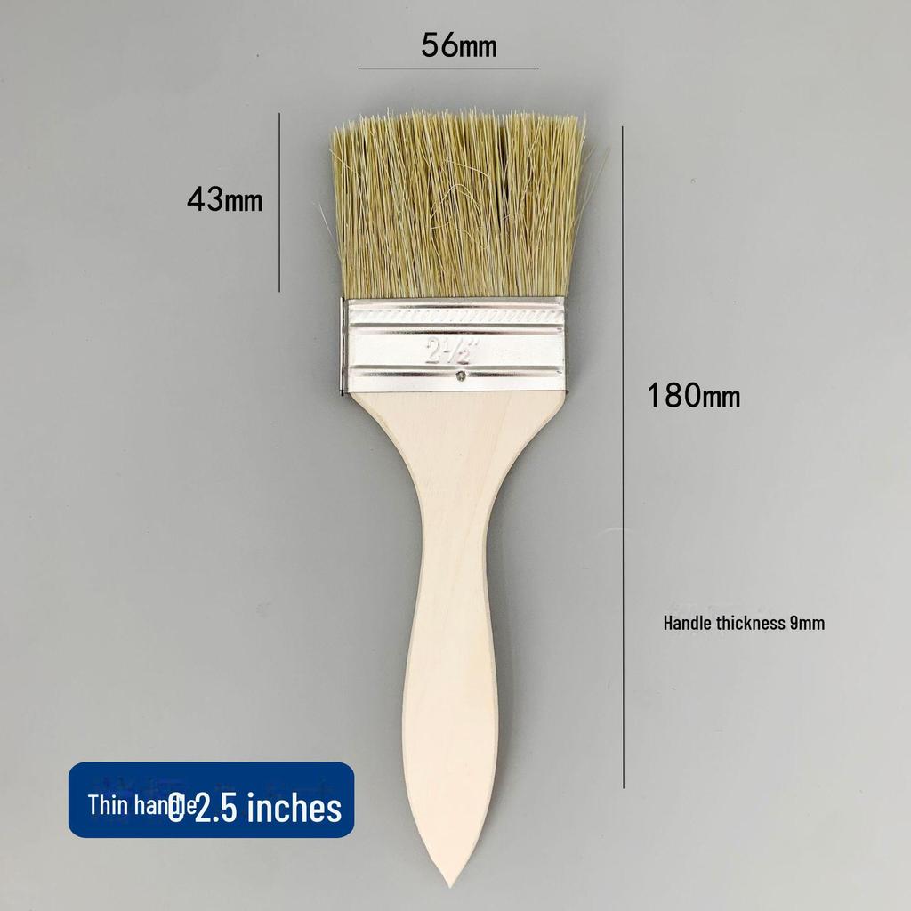 Щетка для барбекю и пыли из натуральной свиной шерсти - мягкая, коричневая, промышленная водонепроницаемая для домашнего использования