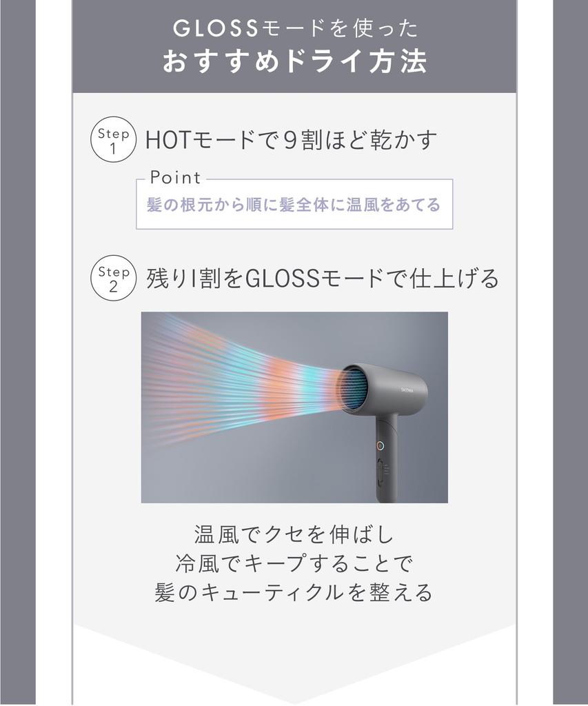 SALONIA Гладкий блеск фен большой объем воздуха быстрая сушка легкий фен черный