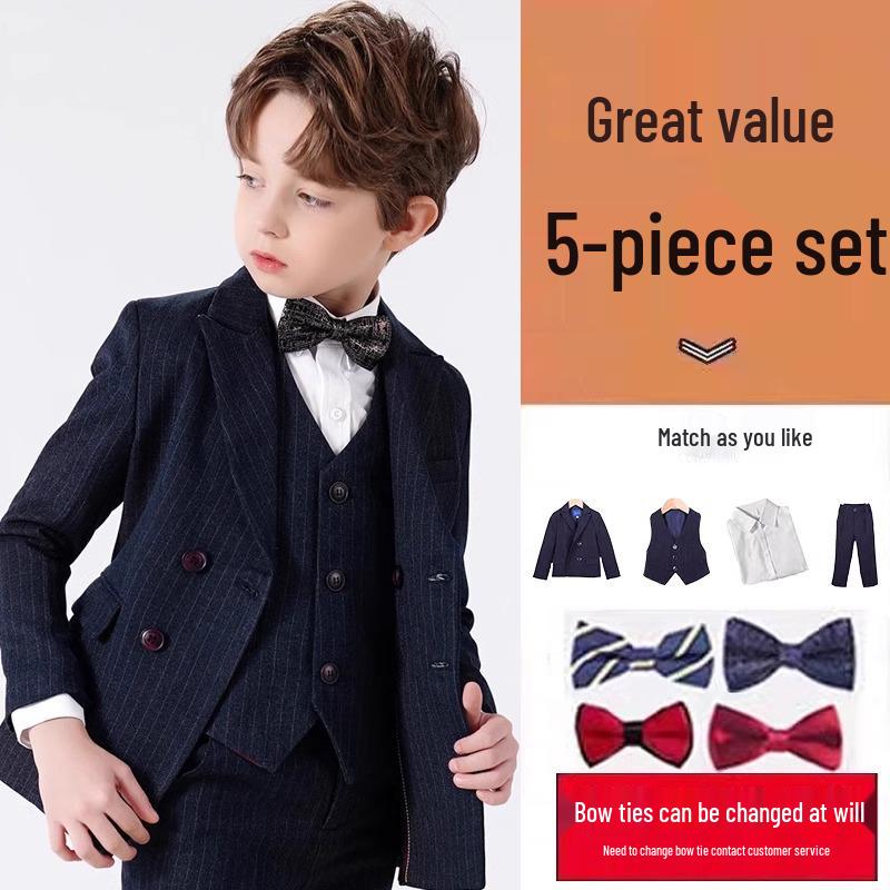 British Style Boys' Tuxedo Suit Set for Special Occasions