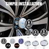 CAT1 4pcs 60/63/68mm for Volkswagen VW R GTI Golf 4 5 6 7 MK7 Polo Jetta Touran b5 Tiguan 4 Motion Car Wheel Center Hub Cap Rim Cover