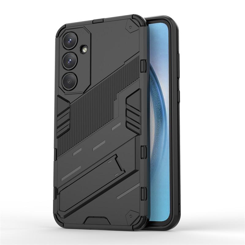 For Samsung Galaxy A55 Case Punk Armor PC Holder Case Shockproof TPU Phone Back Cover Samsung Galaxy A05 A05S A15 A25 A35 A55 5G