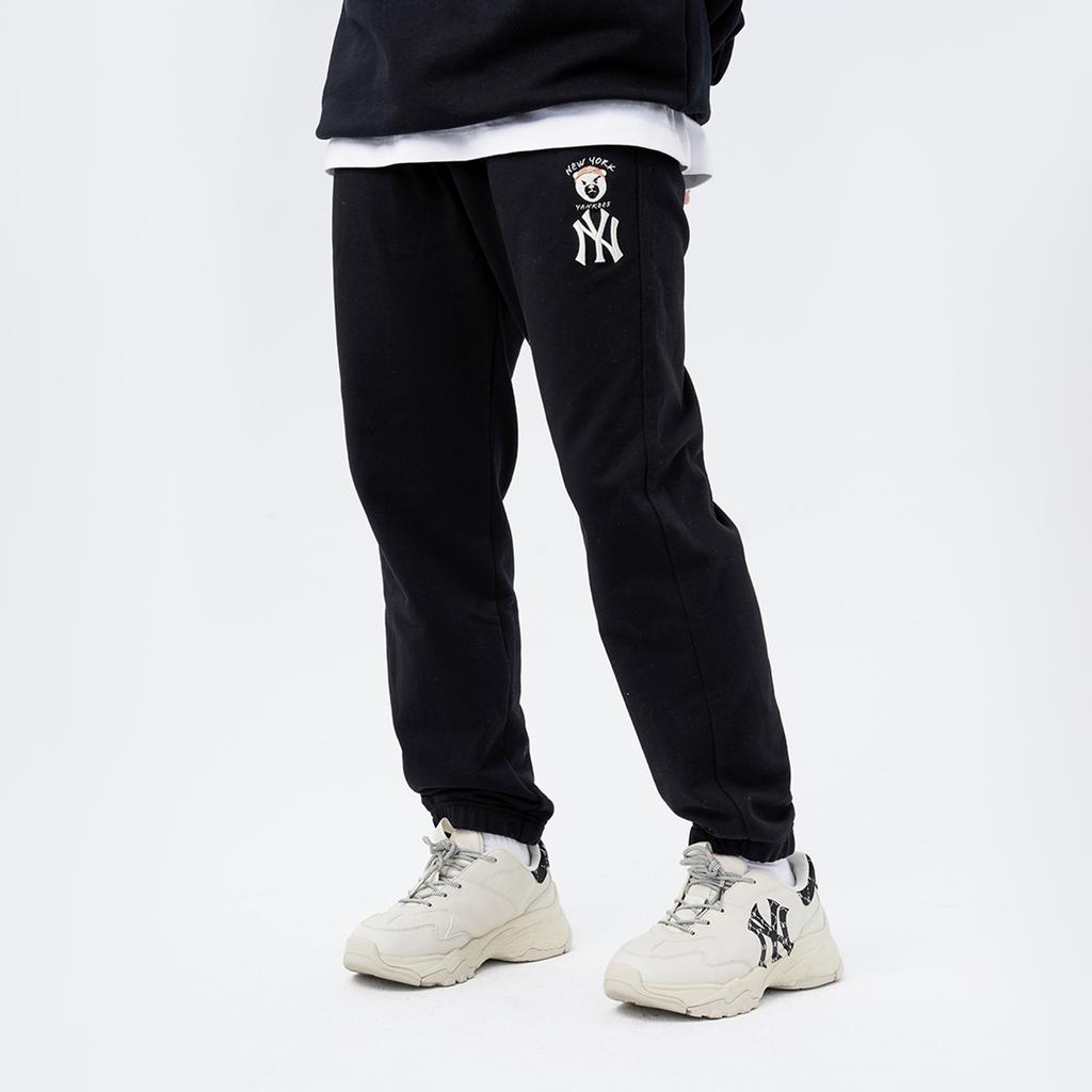 Новые вязаные спортивные штаны MLB New York Yankees Унисекс Черные 3APTE0114-50BKS