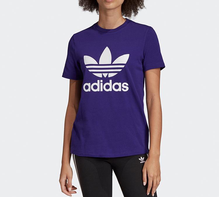 Adidas Originals T Shirt Women's Dark Purple ED7497