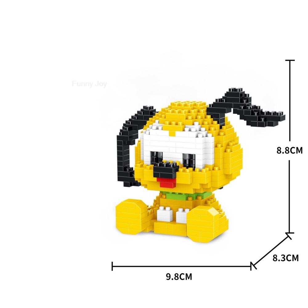 Cartoon Anime Blocks Kuromi My Melody Cinnamoroll Mouse Building Blocks Doll Toy Kids Birthday Gift