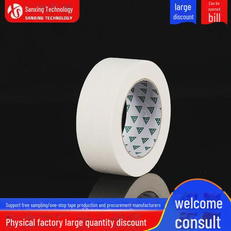 High Viscosity White Masking Tape for Seamless Decoration and Spray Paint