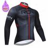 2025 RCN Team Winter Thermal Fleece Cycling Jersey Set Racing Bike Suit Mountian Bicycle Clothing Ropa Maillot Ciclismo Hombre