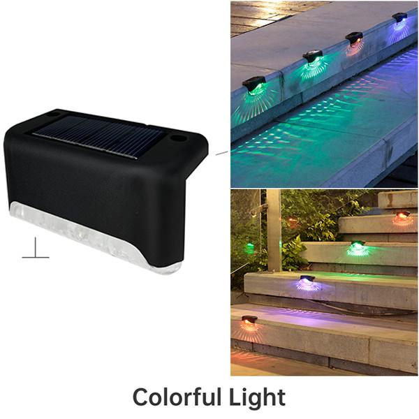 Warm White LED Solar Lamp Path Stair Outdoor Garden Lights Waterproof Solar Power Balcony Light Decoration for Patio Stair Fence