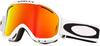 Oakley PRO XM Iridium Persimmon One Size Fits All O-FRAME 2.0 Goggles, White/Fire & Lens,