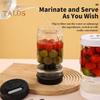 Glass Pickle Jar with Strainer Airtight Hourglass Pickle Container for Gherkin Jalapeno Dry And Wet Separation BPA-Free Pickle Flip Jar Pickle Juice