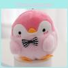 Cute Crystal Super Soft Penguin Plush Keychain Doll For Fashion Bags